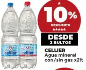 Supermayorista Vital CELLIER Agua mineral con/sin gas x2lt oferta