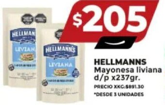 Supermayorista Vital HELLMANNS Mayonesa liviana d/p x237gr. oferta