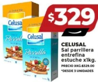 Supermayorista Vital CELUSAL Sal parrillera entrefina estuche x1kg. oferta