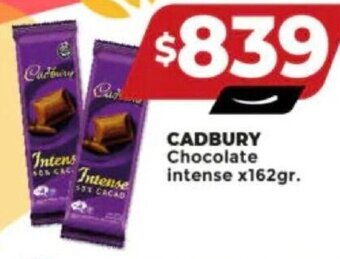 Supermayorista Vital CADBURY Chocolate intense x162gr. oferta