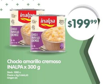 Supermercados Buenos Días Choclo amarillo cremoso INALPA x 300 g oferta