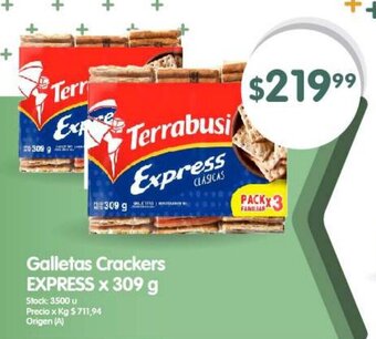 Supermercados Buenos Días Galletas Crackers EXPRESS x 309 g oferta