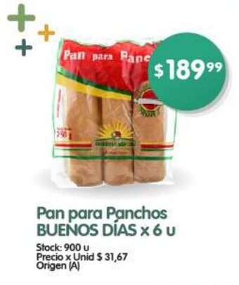 Supermercados Buenos Días Pan para Panchos BUENOS DÍAS x 6 u oferta