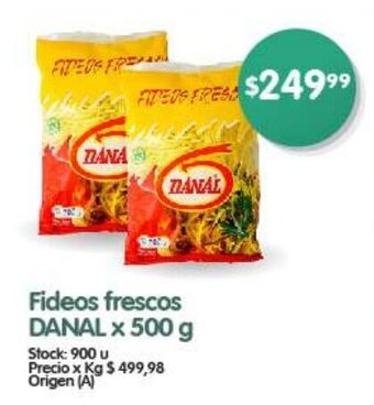 Supermercados Buenos Días Fideos frescos DANAL x 500 g oferta