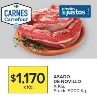 Carrefour ASADO DE NOVILLO X KG. oferta