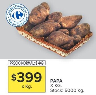 Carrefour PAPA X KG. oferta