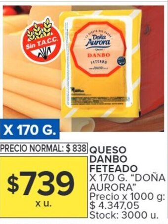 Carrefour QUESO DANBO FETEADO X 170G oferta