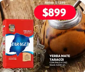 Supermercados Tadicor YERBA MATE TARAGÜI CON LOX 1 KG oferta