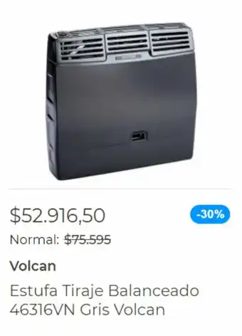 Easy Estufa Tiraje Balanceado 46316VN Gris Volcan oferta
