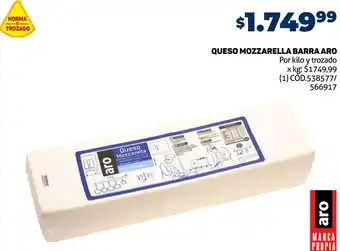 Makro QUESO MOZZARELLA BARRA ARO oferta