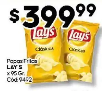 Diarco Papas Fritas LAY'S x 95 Gr. Cód: 9492 oferta