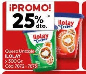 Diarco Queso Untable ILOLAY x 300 gr. oferta