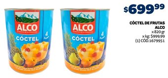Makro CÓCTEL DE FRUTAS ALCO x 820 gr oferta
