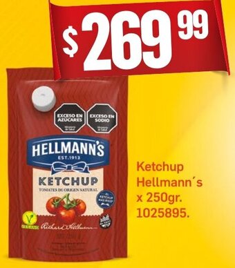 Makro Ketchup Hellmann's x 250gr. oferta