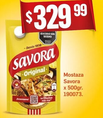 Makro Mostaza Savora x 500gr. oferta