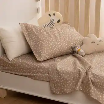Arredo Juego de sábanas cuna funcional algodón peinado primavera oferta