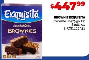 Makro BROWNIE EXQUISITA Chocolate x 425 grx kg: oferta