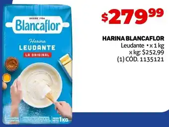 Makro HARINA BLANCAFLOR Leudante x1 kg oferta