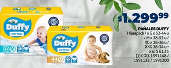 Makro PAÑALES DUFFY Hiperpack x G x 32-44 u /Mx 38-52 u/ oferta