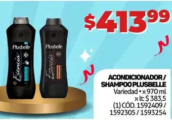 Makro ACONDICIONADOR/ SHAMPOO PLUSBELLE Variedad x970 ml oferta