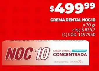 Makro CREMA DENTAL NOC10 x 70 gr oferta