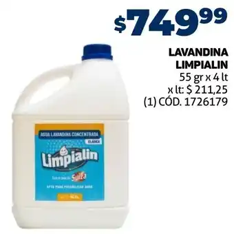 Makro LAVANDINA LIMPIALIN 55 gr x 4 lt oferta