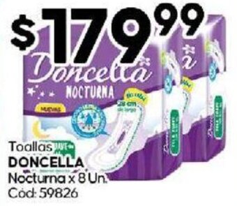 Diarco Toallas DONCELLA Nocturna x 8 Un oferta