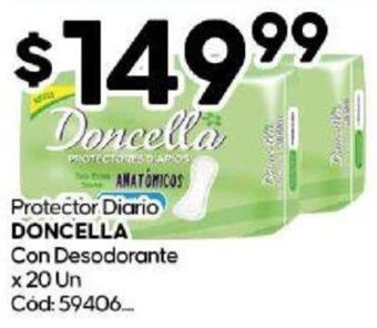 Diarco Protector Diario DONCELLA Con Desodorante x 20 Un oferta