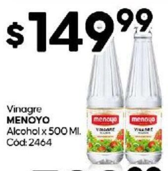Diarco Vinagre MENOYO Alcohol x 500 ML. Cod: 2464 oferta