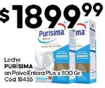 Diarco Leche PURÍSIMA en Polvo Entera Plus x 800 Gr. oferta