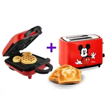 Pinturerías Rex Combo desayuno disney mickey mouse tostadora + waflera atma oferta