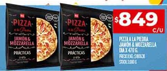 Supermercados DIA PIZZA A LA PIEDRA JAMÓN& MOZZARELLA DIA X 470 G oferta