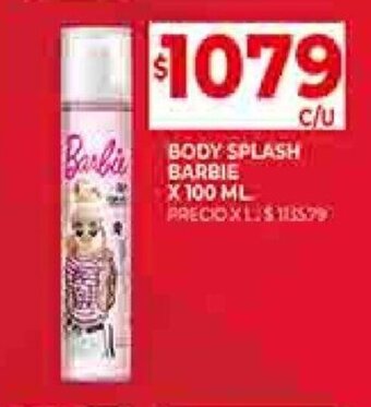 Supermercados DIA BODY SPLASH BARBIE X 100 ML oferta