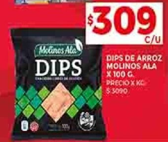Supermercados DIA DIPS DE ARROZ MOLINOS ALA X 100 G. oferta