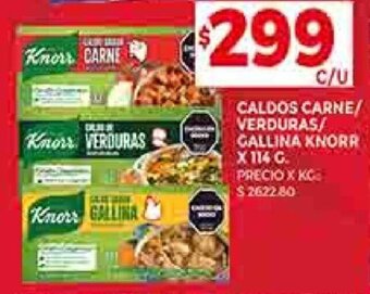 Supermercados DIA CALDOS CARNE/ VERDURAS/ GALLINA KNORR X 114 G. oferta