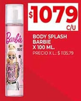 Supermercados DIA BODY SPLASH BARBIE X 100 ML. oferta