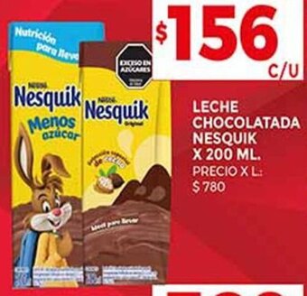 Supermercados DIA LECHE CHOCOLATADA NESQUIK X 200 ML. oferta