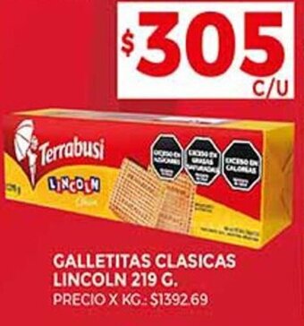 GALLETITAS CLASICAS LINCOLN 219 G