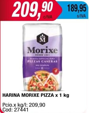 Maxiconsumo HARINA MORIXE PIZZA x 1 kg oferta