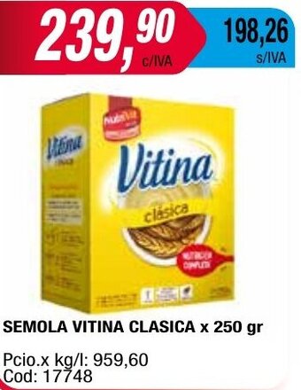 Maxiconsumo SEMOLA VITINA CLASICA x 250 gr oferta