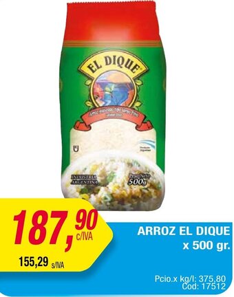 Maxiconsumo ARROZ EL DIQUE x 500 gr. oferta