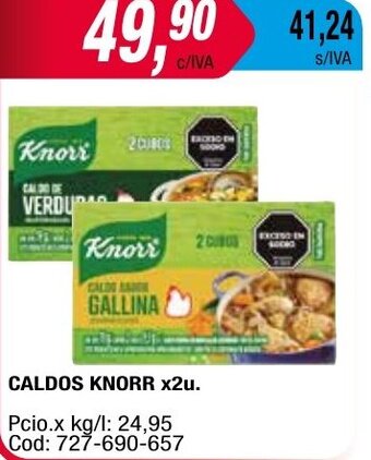 Maxiconsumo CALDOS KNORR X2u. oferta
