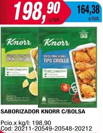 Maxiconsumo SABORIZADOR KNORR C/BOLSA oferta