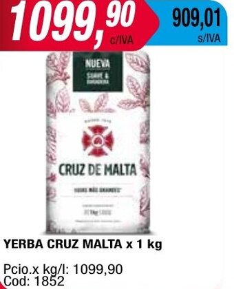 Maxiconsumo YERBA CRUZ MALTA x 1 kg oferta