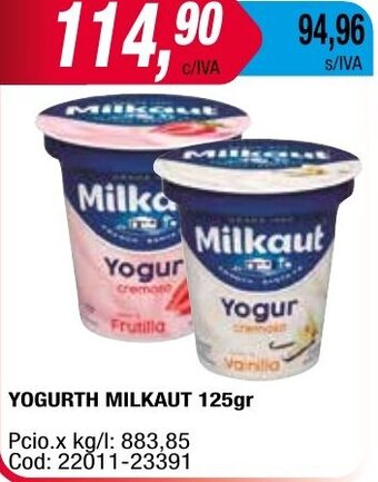 Maxiconsumo YOGURTH MILKAUT 125gr oferta