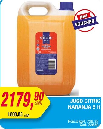 Maxiconsumo JUGO CITRIC NARANJA 5 It oferta