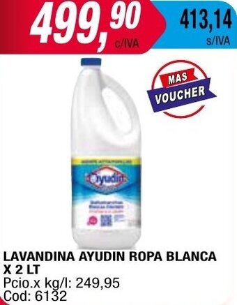Maxiconsumo LAVANDINA AYUDIN ROPA BLANCA X 2 LT oferta