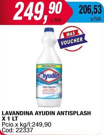 Maxiconsumo LAVANDINA AYUDIN ANTISPLASH X 1 LT oferta