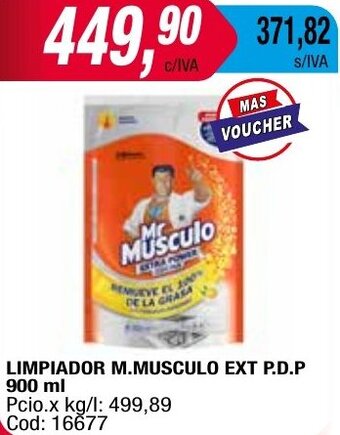 Maxiconsumo LIMPIADOR M.MUSCULO EXT P.D.P 900 ml oferta