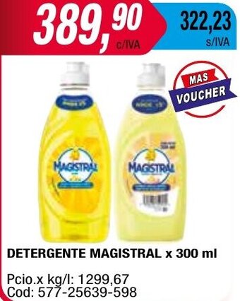 Maxiconsumo DETERGENTE MAGISTRAL x 300 ml oferta
